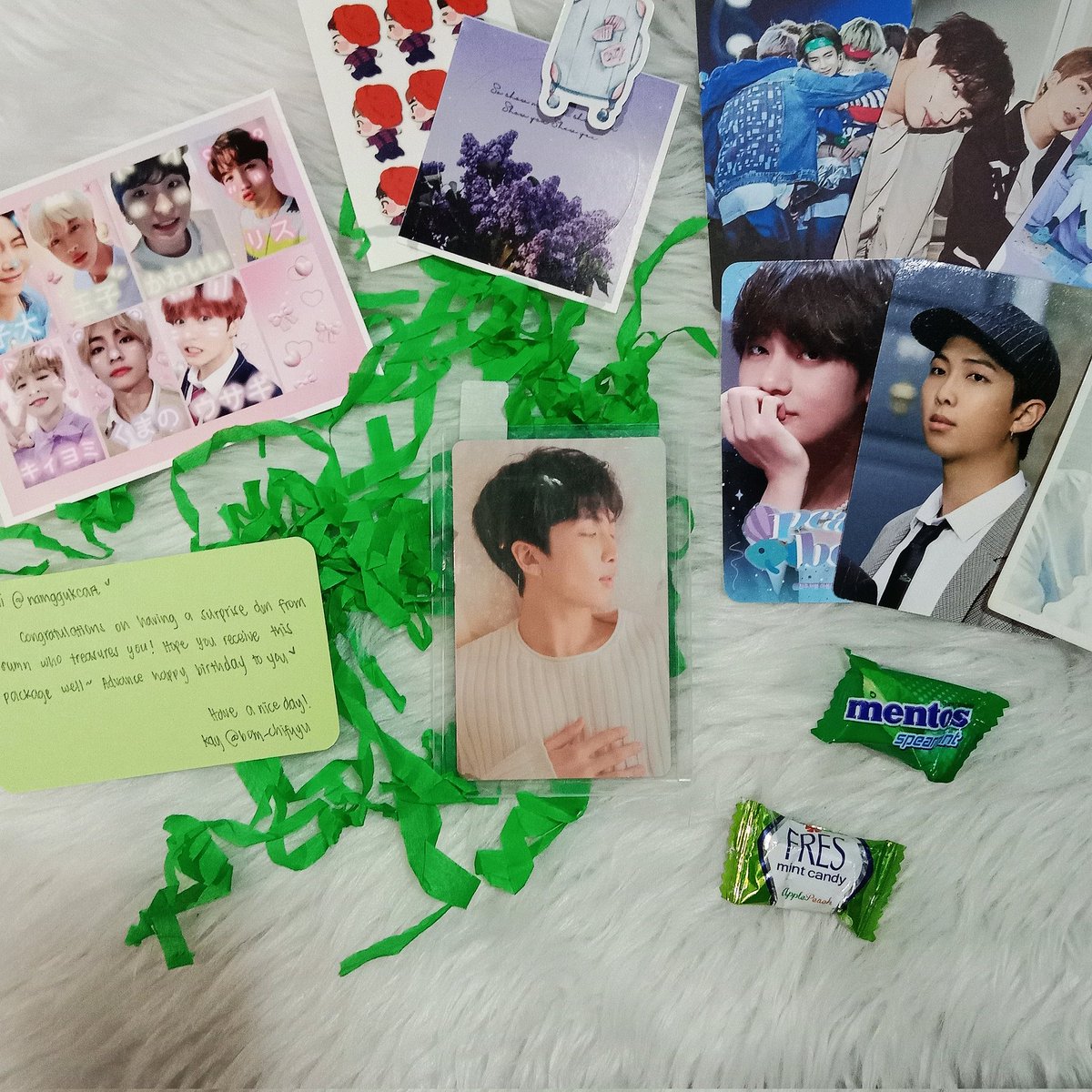 namggukart's tweet photo. hi @bom_chifuyu, joonie tulog arrived safe &amp; fast! thank you for packing him well 🫶🏻

and ofc thank you so much @jeonpocas for this adv birthday gift. please know that i cherish our friendship and i’m grateful for your thoughtfulness. i love u, adeng 🥹💗

[ #bomchi_feedbacks ] https://t.co/c9R1lC3pVE