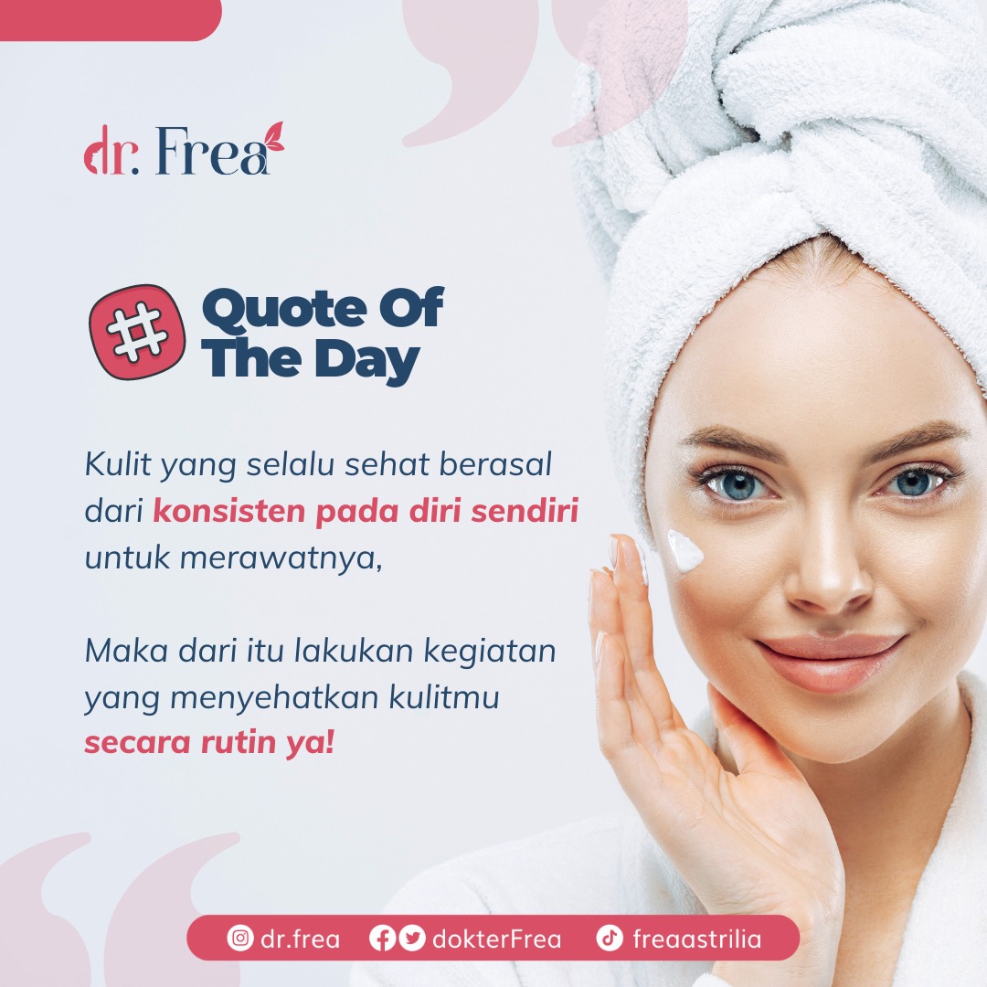 dokterFrea's tweet photo. Hi Guys..!!
Yuk Konsisten merawat kulit agar kulit selalu sehat dan bersih..

#quoteoftheday #kulitsehat https://t.co/OhxOhtK0jD