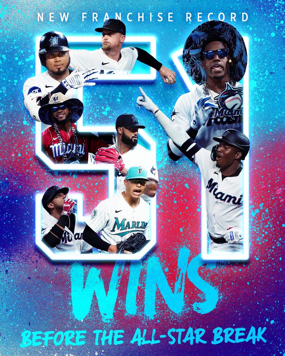 Marlins's tweet photo. WE SAID KEEP SWIMMING. https://t.co/7ci1Yv5pZg