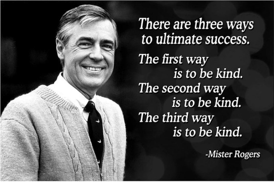 Mr Rogers - nails it!!