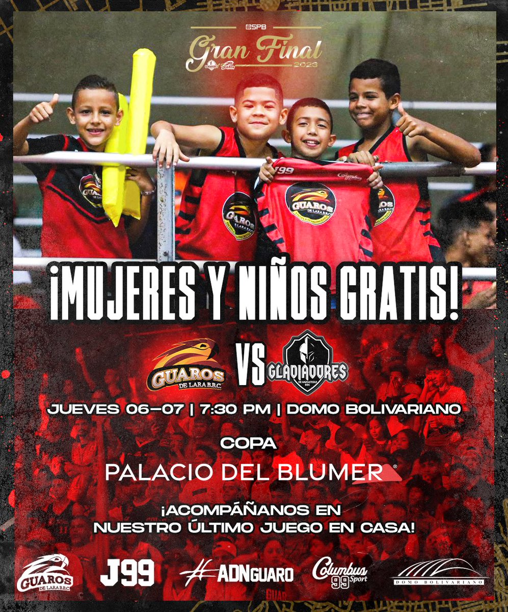 MAÑANA‼️

MUJERES Y NIÑOS GRATIS EN NIVEL GENERAL‼️

Abriremos Taquillas a partir de las 10:00am ✅

Esto no se ha terminado‼️

Muchos no apostaron por nosotros al inicio, pero demostramos que estábamos listos para estas instancias🧠.

Estaremos jugando la Copa Palacio del Blumer