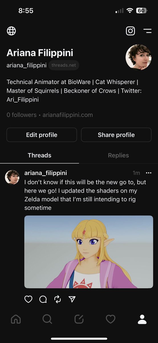Still don’t have the blue sky yet but I got a threads just incase! Same name for instagram too if you wanna find me there!!