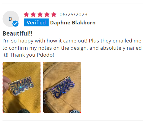 pdodokeychains's tweet image. 🍧Featured Reviews &amp;amp; Lucky Draw(1)🍧

🐾The following reviews are Selected as Featured Reviews
🐾Reviewers will each get a 💲50 coupon!(available for over $100)

Come claim your own review! 
💚DM us for the coupon!💚

#pdodo #art #keychain #luckdraw #acrylic