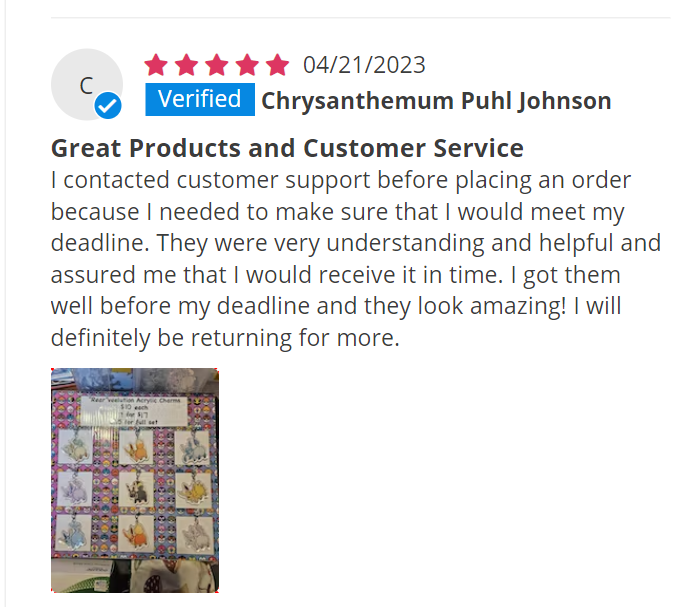 pdodokeychains's tweet image. 🍧Featured Reviews &amp;amp; Lucky Draw(1)🍧

🐾The following reviews are Selected as Featured Reviews
🐾Reviewers will each get a 💲50 coupon!(available for over $100)

Come claim your own review! 
💚DM us for the coupon!💚

#pdodo #art #keychain #luckdraw #acrylic