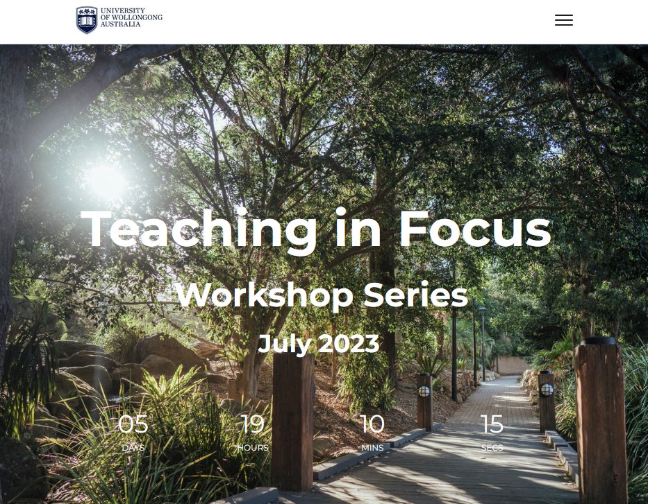 _BonnieDean's tweet photo. Due to popularity, I'm proud to announce five additional  workshops to @UOW #TeachingInFocus workshop series, including #assessment, #activelearning and teaching with #GenAI. 
These are free events for all UOW educators. 
https://t.co/p9rQgDypW7 https://t.co/7JVRJy7zna