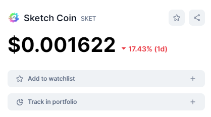 sketchsystem's tweet image. The sketch price is now $0.0016 based on CMC.
Sketch community 🙃🧐😉
t.me/sketchcoin_off… 

#sketchcoin #sketch #sketchtalk #sketchwallet