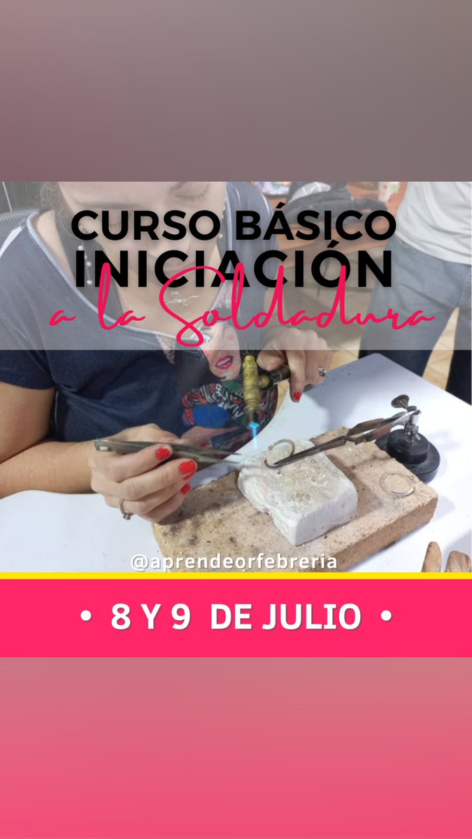 GOTA_orfebres's tweet photo. Es este fin de semana!! no te lo puedes perder, aprende o perfecciona tus técnicas de soldadura https://t.co/AOEwsHJkyA