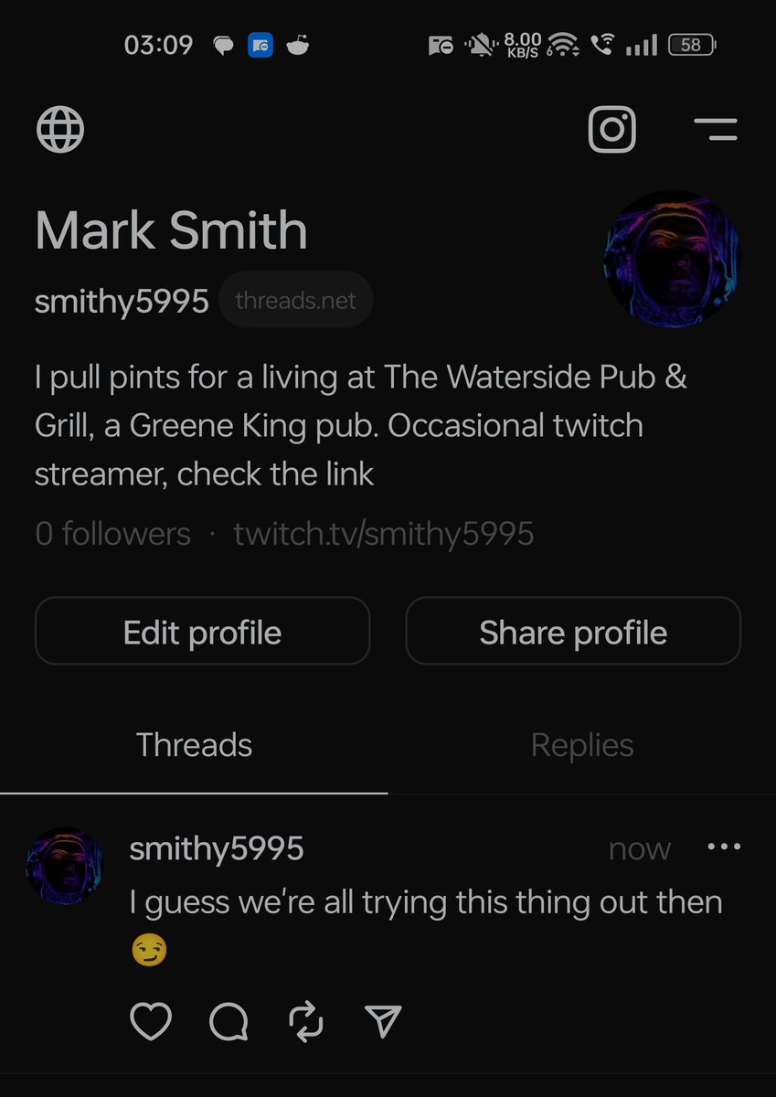 Giving that app ago that everyone seems to be joining for some reason, give it a follow