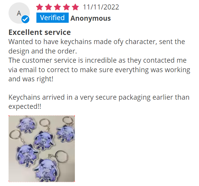 pdodokeychains's tweet image. 🍧Featured Reviews &amp;amp; Lucky Draw(2)🍧

🐾The following reviews are Selected as Featured Reviews
🐾Reviewers will each get a 💲50 coupon!(available for over $100)

Come claim your own review!
💚DM us for the coupon!💚

#pdodo #art #keychain #luckdraw #acrylic