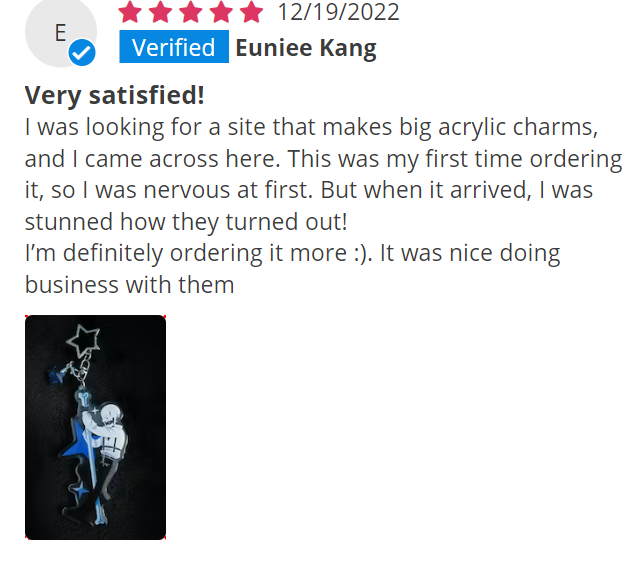 pdodokeychains's tweet image. 🍧Featured Reviews &amp;amp; Lucky Draw(2)🍧

🐾The following reviews are Selected as Featured Reviews
🐾Reviewers will each get a 💲50 coupon!(available for over $100)

Come claim your own review!
💚DM us for the coupon!💚

#pdodo #art #keychain #luckdraw #acrylic