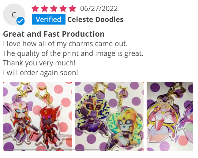 pdodokeychains's tweet image. 🍧Featured Reviews &amp;amp; Lucky Draw(2)🍧

🐾The following reviews are Selected as Featured Reviews
🐾Reviewers will each get a 💲50 coupon!(available for over $100)

Come claim your own review!
💚DM us for the coupon!💚

#pdodo #art #keychain #luckdraw #acrylic