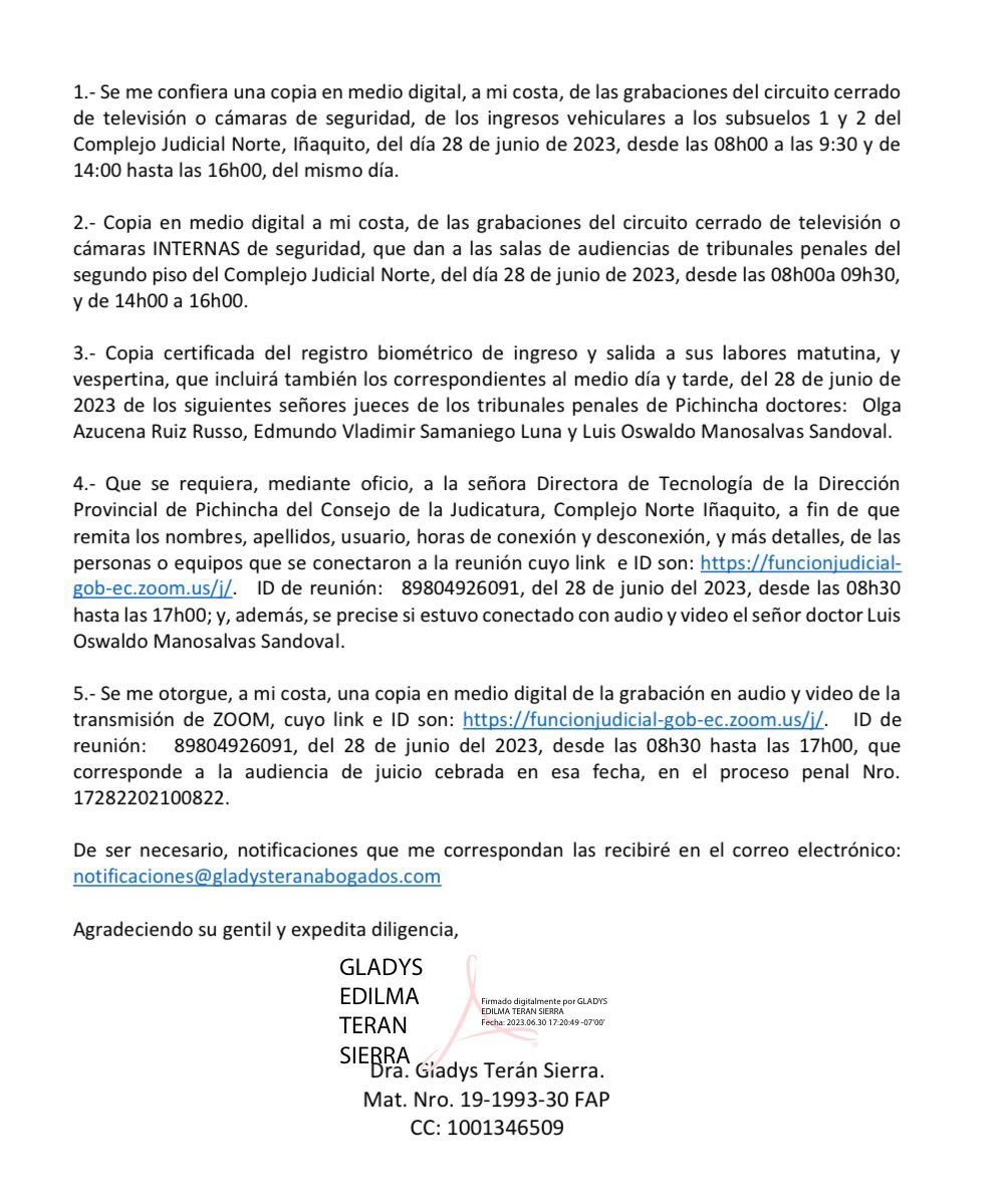 Abogados y justiciables merecemos respeto;  están en juego el principio de inocencia y el ser escuchados en  una sala de audiencias, no conduciendo un vehículo o dormidos, haré valer el principio de inmediación ante el Consejo de la Judicatura <a href="/CJudicaturaEc/">Consejo de la Judicatura</a>  <a href="/teran_wilman/">Soy la voz de Wilman Terán</a>