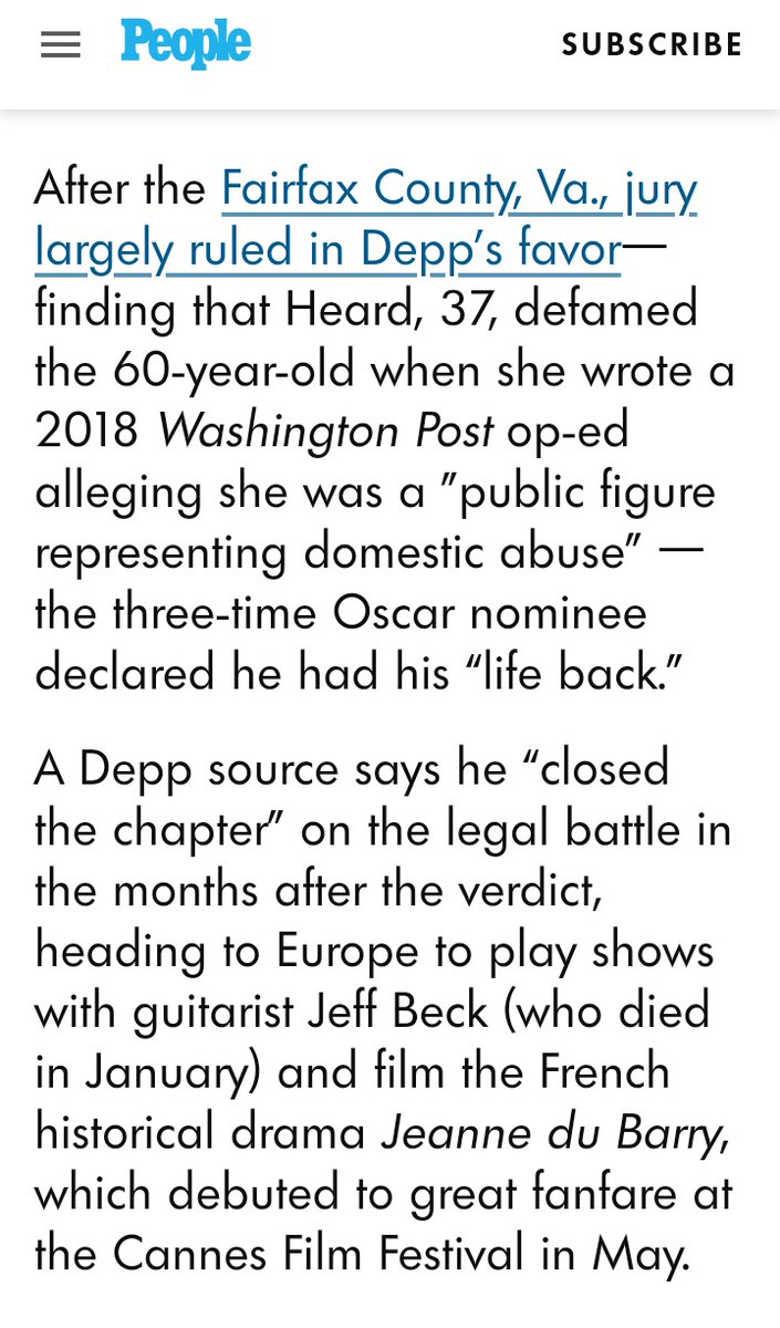 pauldepp07's tweet photo. A people throwing facts and truth in the face of #AmberHeardIsALiar stains?
#JohnnyDeppWon the trial, soon #AmberHeardLost
Both #AmberHeardIsAnAbuser films were BEFORE the trial and the verdict "found guilty of libel with malice"
#JohnnyDeppisFree
#JohnnyDeppWonAgain https://t.co/pDKoO7AbsI