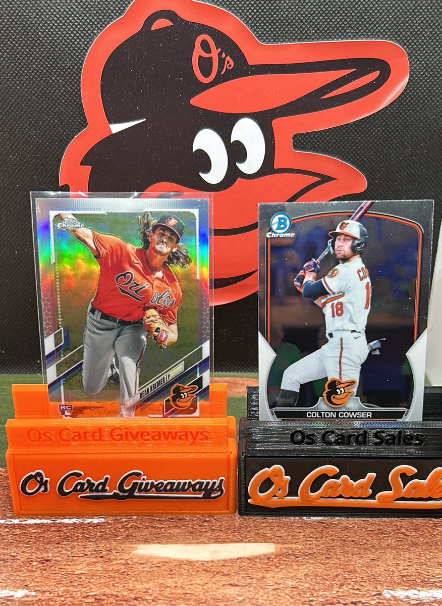 OsCardGiveAways's tweet photo. Orioles win!! As always Yankees spankees worth double!!! Like retweet and follow. I’ll select two followers to win. The first will receive the Kremer! The second receives the Cowser! Winners selected tomorrow around 4pm. #Birdland https://t.co/H3q9NSxafO