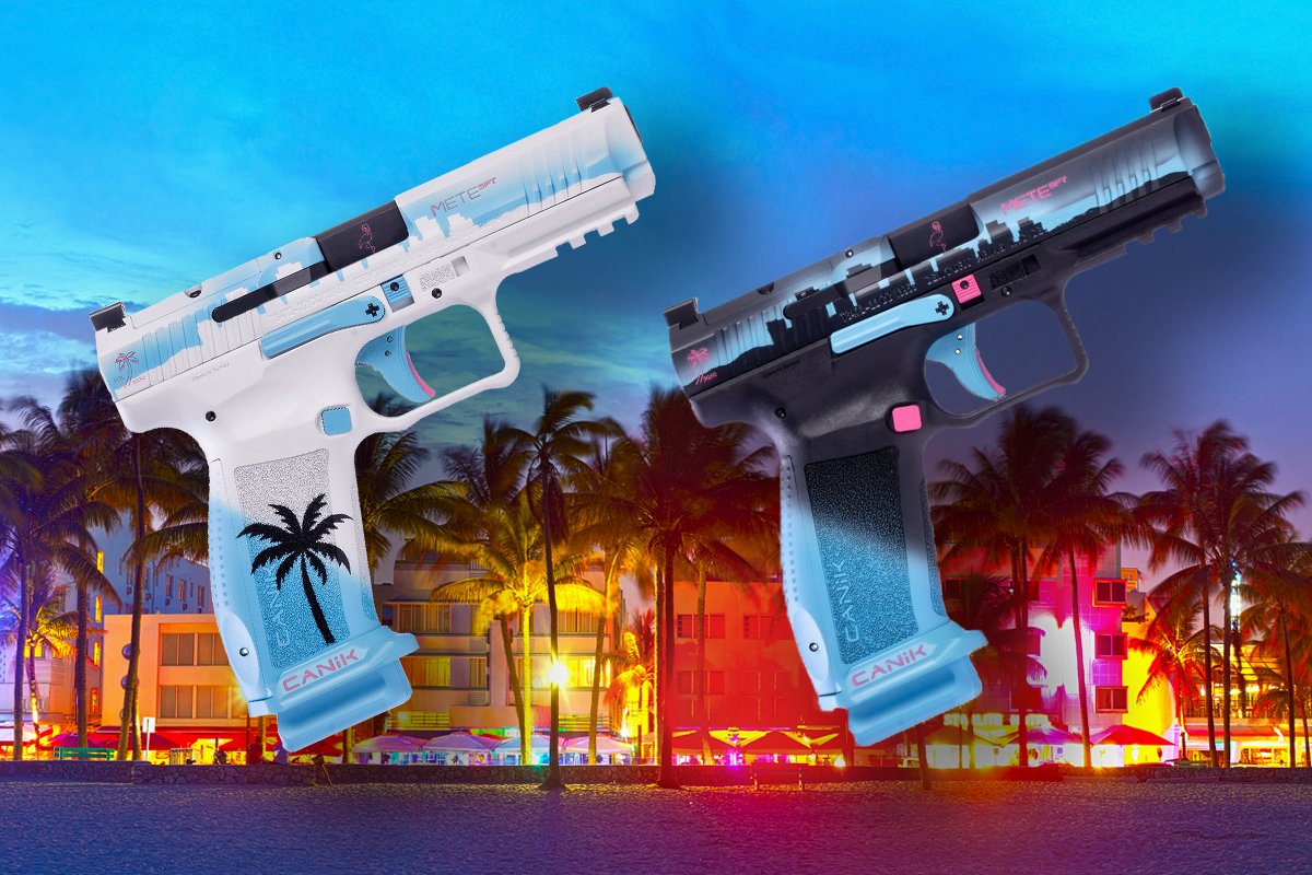 CatInARatRace's tweet photo. @IwriteOK @hungrybowtie I dunno though, every time I'm at a gun show whatever Canik is putting out looks like something a flamboyant Far Cry villain would carry. https://t.co/r5HBo8xMKg