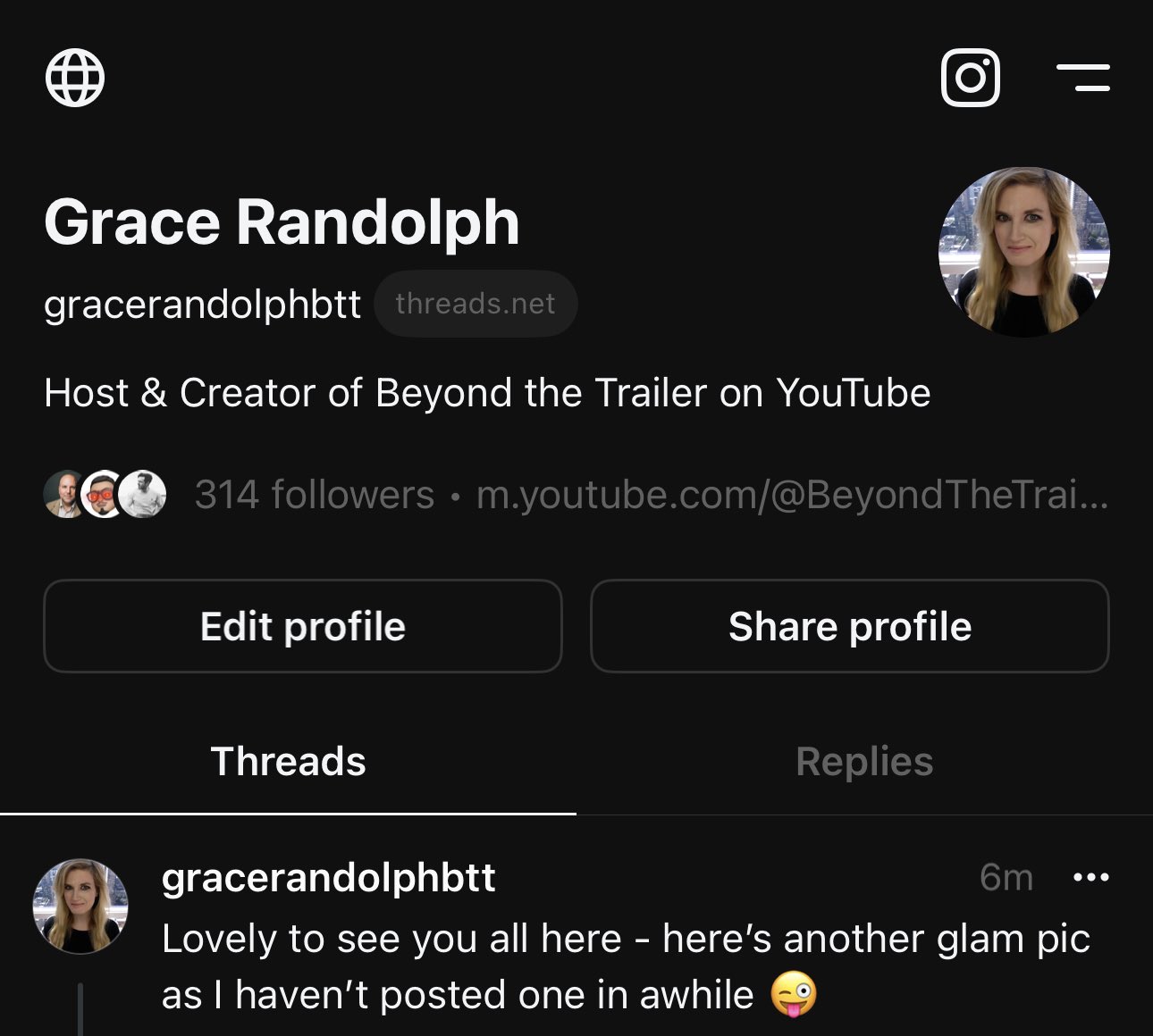 Grace Randolph on Twitter: "Wow it IS a party over on #Threads! I just