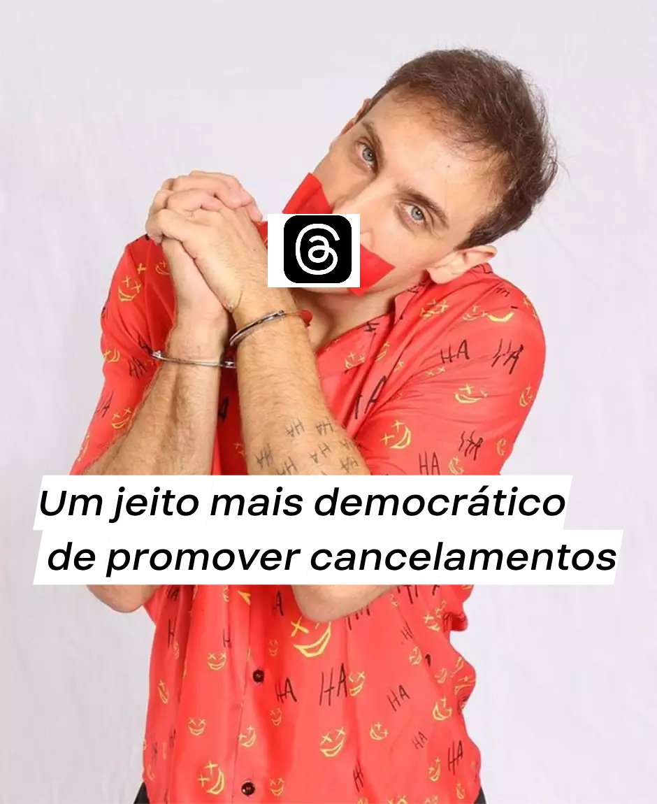 matheus_v_stein's tweet photo. Nova maneira de ser cancelado com estilo. Inclusive me segue lá 
https://t.co/pXp76T25fv

#leolins #cancelamento #ThreadsApp #InstagramThreads https://t.co/eZCNwZYe4d