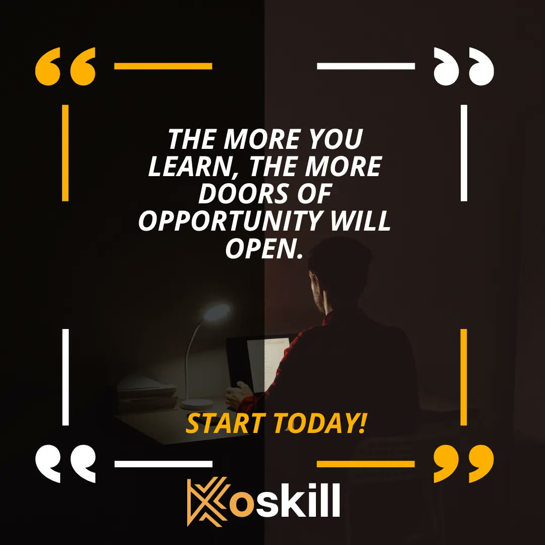 weskillorg's tweet image. #kotivation of the day! 
The more you learn, the more doors of opportunity will open.

#EducationMatters #UnlockYourPotential#koskill #kommunity #motivation #motivationalquotes #motivational #motivationalspeaker #motivationquote #motivationeveryday #motivation💪