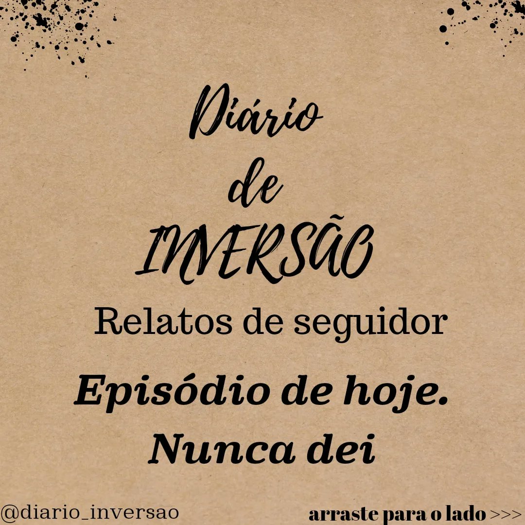 Diario_inversao's tweet photo. Relatos de Seguidor

#conto #fetiche #inversao https://t.co/oNFMqVb8ft