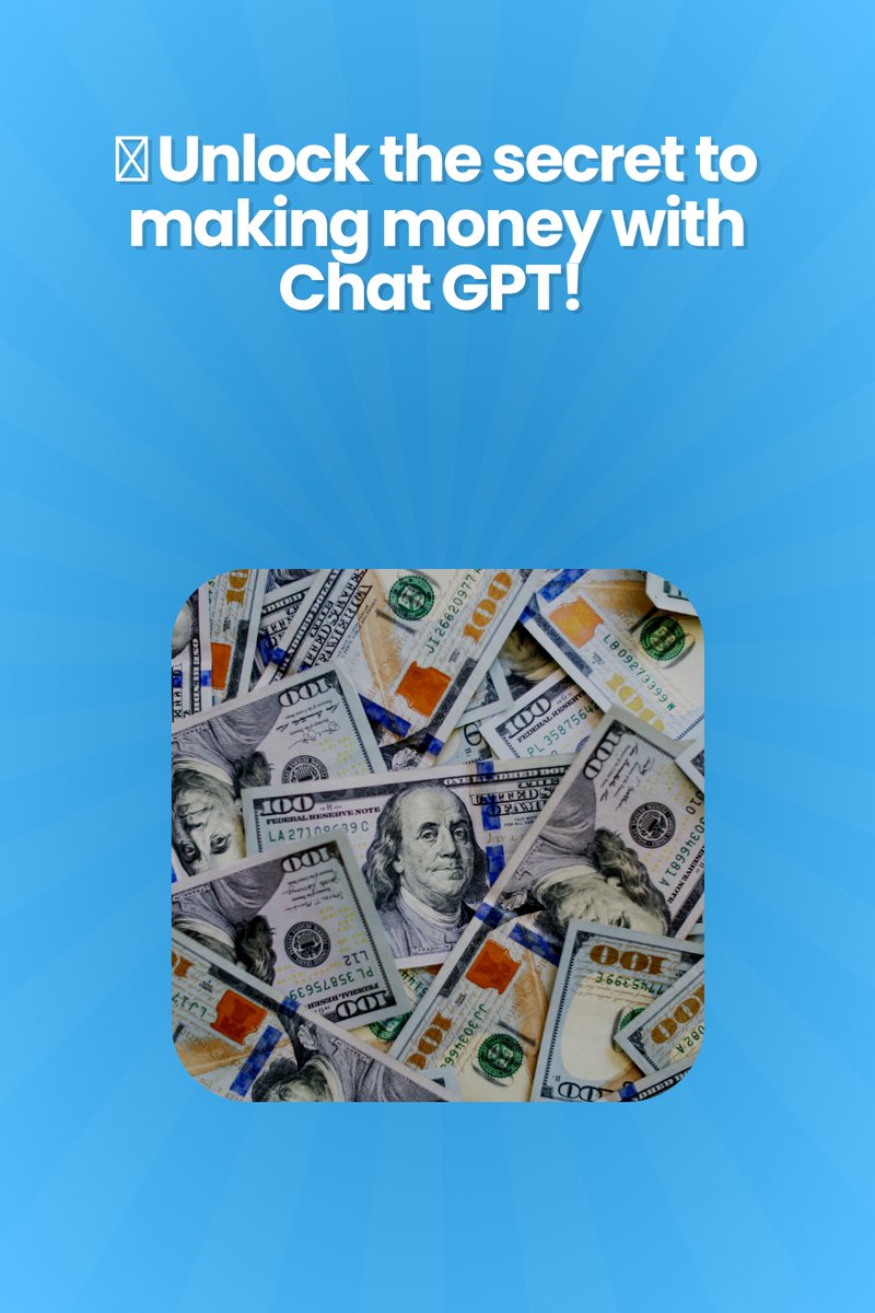 💬💰 Unlock the secret to making money with Chat GPT! 🌟 Dive into the realm of AI-powered conversations and watch your bank account grow! Get ready to chat your way to success! Don't miss it!
share.bestwaystomakemoneyonline.net/fa526f80  #myownboss #binaryoptiontrading #workfromphone
