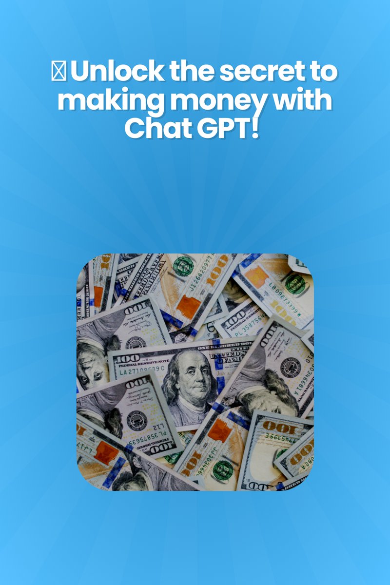 MMOIncomeSource's tweet image. 💬💰 Unlock the secret to making money with Chat GPT! 🌟 Dive into the realm of AI-powered conversations and watch your bank account grow! Get ready to chat your way to success! Don&apos;t miss it!
share.bestwaystomakemoneyonline.net/fa526f80  #myownboss #binaryoptiontrading #workfromphone