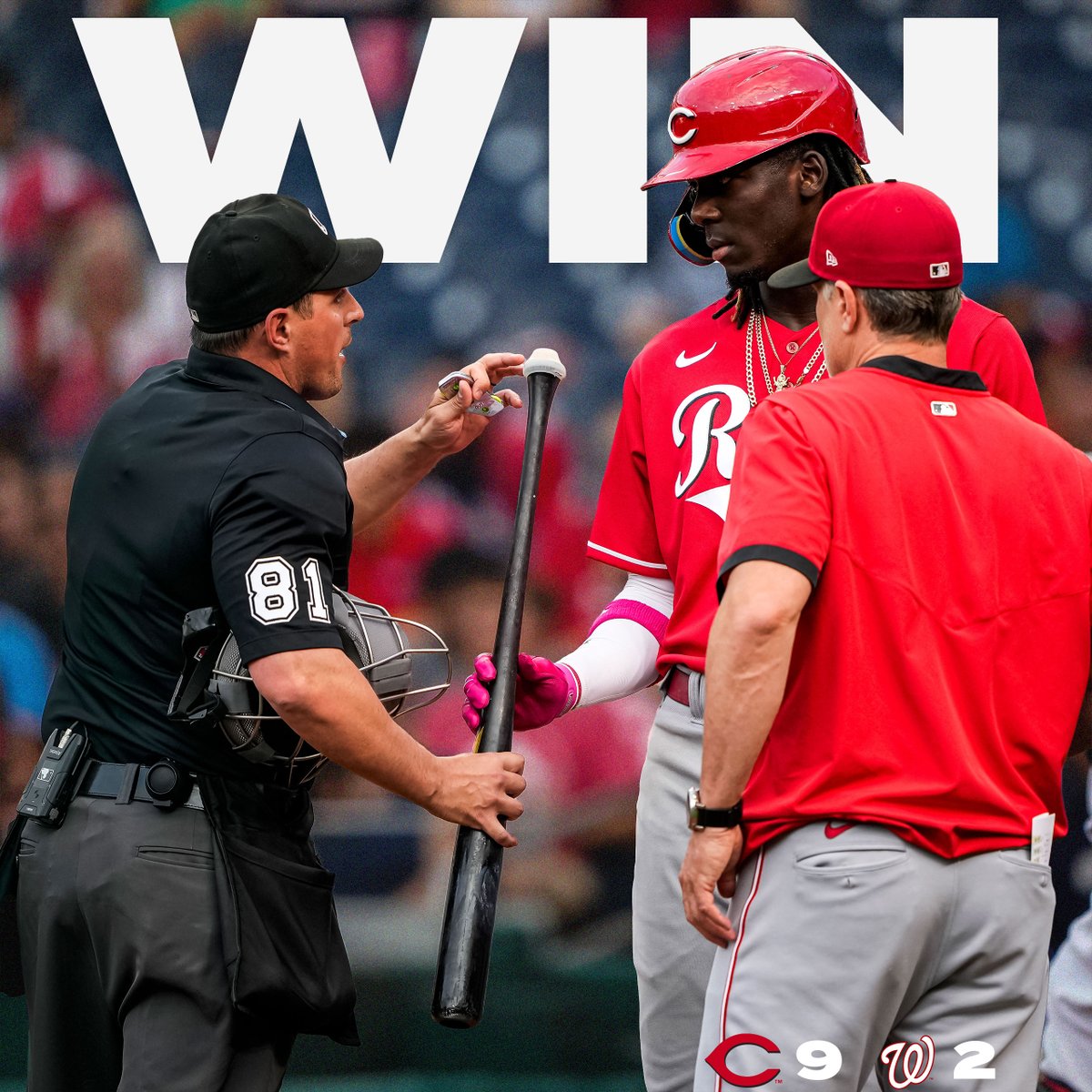Reds's tweet photo. Hot bats.

#ATOBTTR https://t.co/deEdwntuki