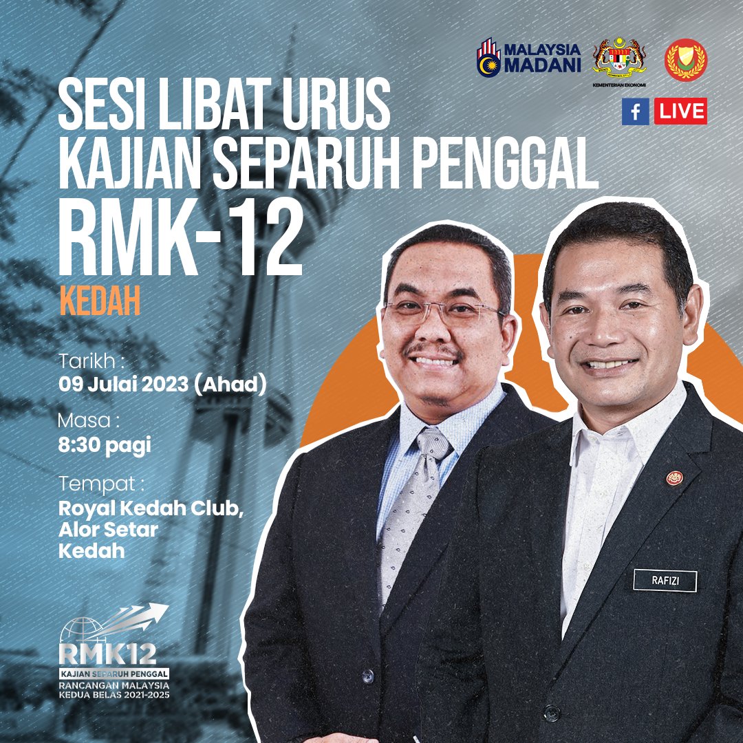 Rafizi Ramli on Twitter "Dari Perak, Kementerian Ekonomi teruskan