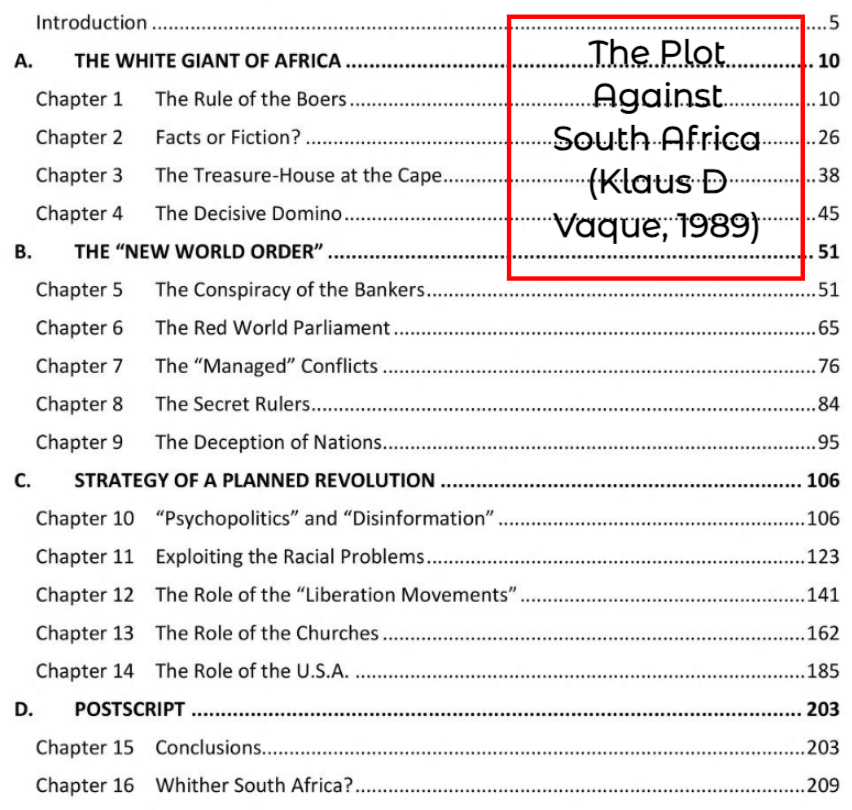 There is a little book written in #German in 1989, about the deceit of South-Africa by the rest of the world. This book will become the most famous book ever written about #SouthAfrica - They were in on it, or they just looked on and kept quiet. Please Retweet

Part of the Index: