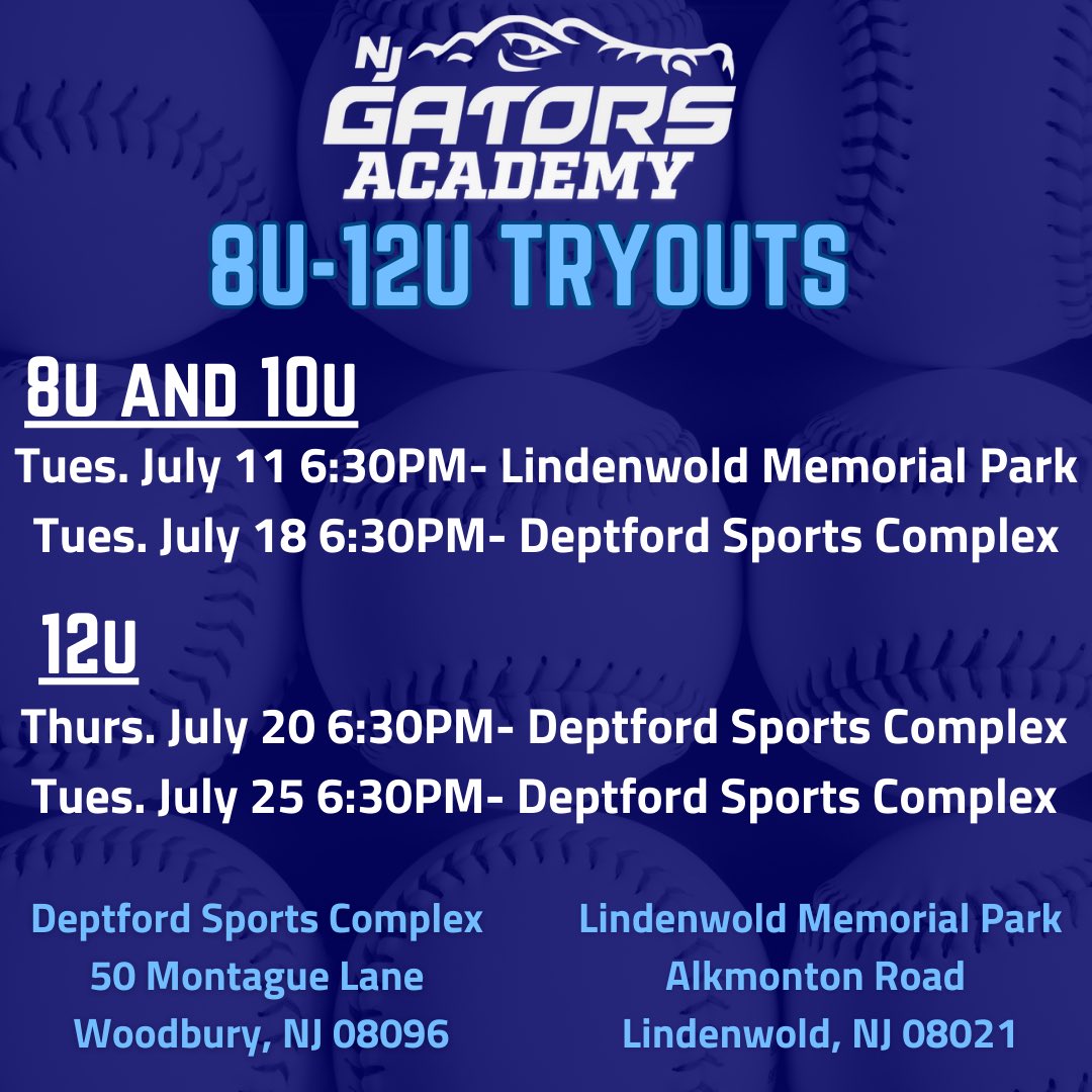 For the absolute best training, register here: newjerseygators.com/tryout-registr…