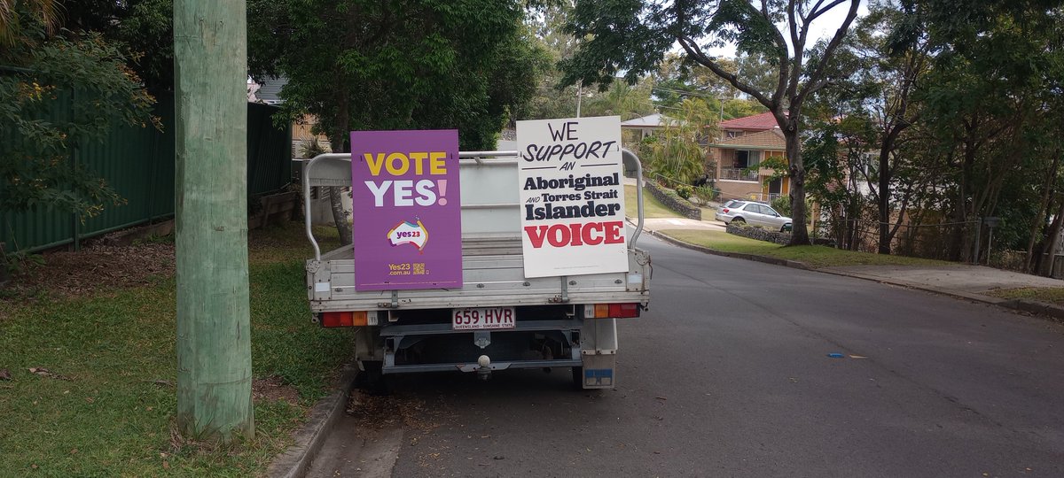des_soares's tweet photo. It's time to speak up. #Yes23  Talk to your friends and neighbours so we can build a better Australia. https://t.co/lS9ZGrZdSU