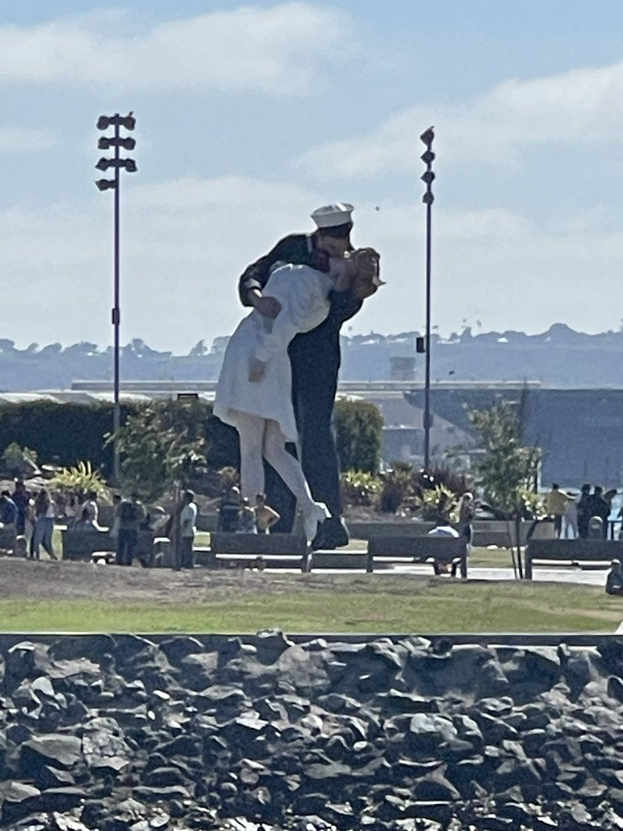 RandallWebb950's tweet photo. Great first day on our California trip. Went to the boarder and hung out at the Naval Special Warfare base in Coronado where they conduct SEAL training. Making our way to Pebble Beach this weekend for the US Woman’s Open! https://t.co/F98oD40KvX
