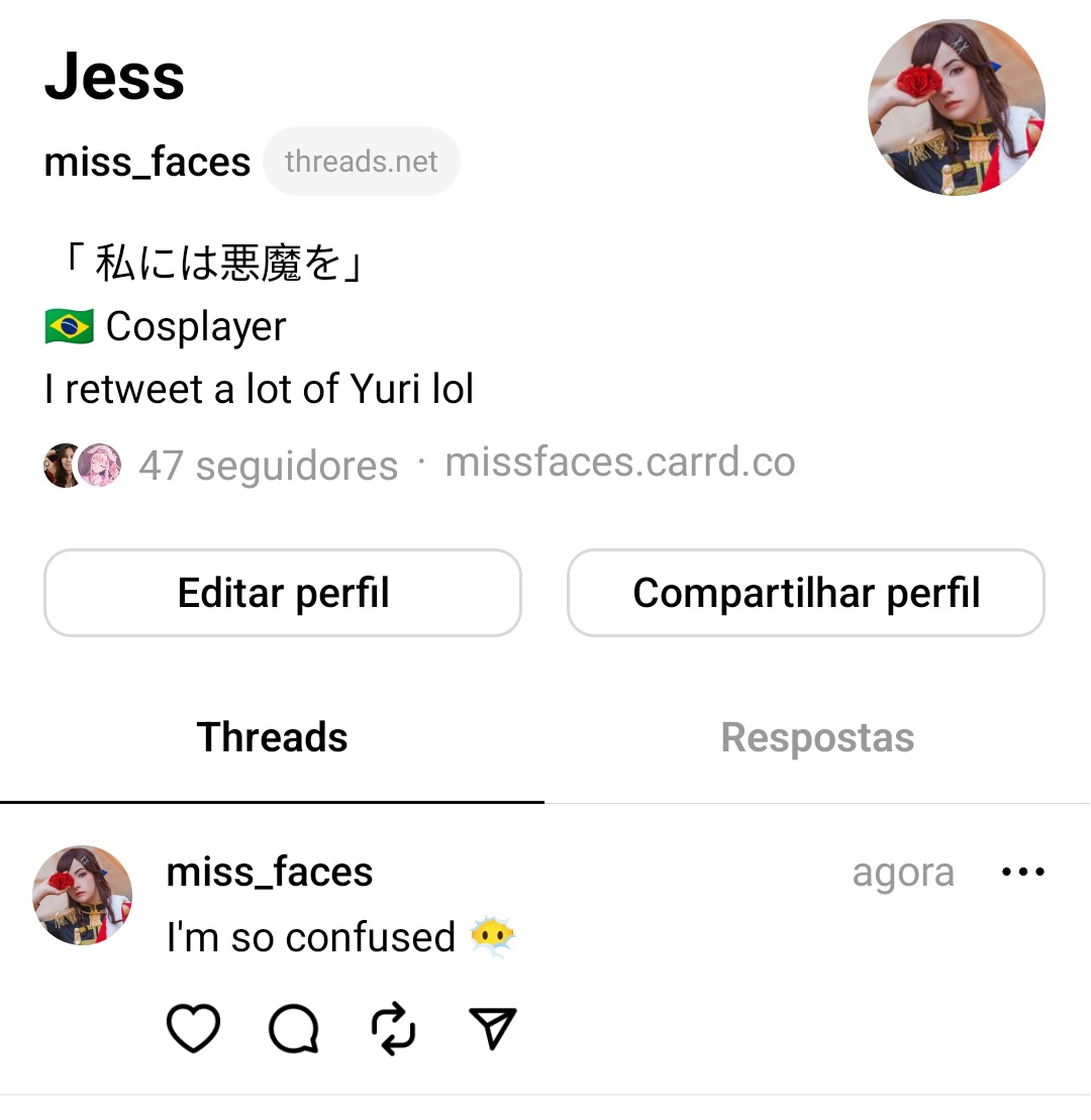 Hey everyone, I'm on threads! Still very confused, but you can follow me there as well hehe threads.net/@miss_faces
