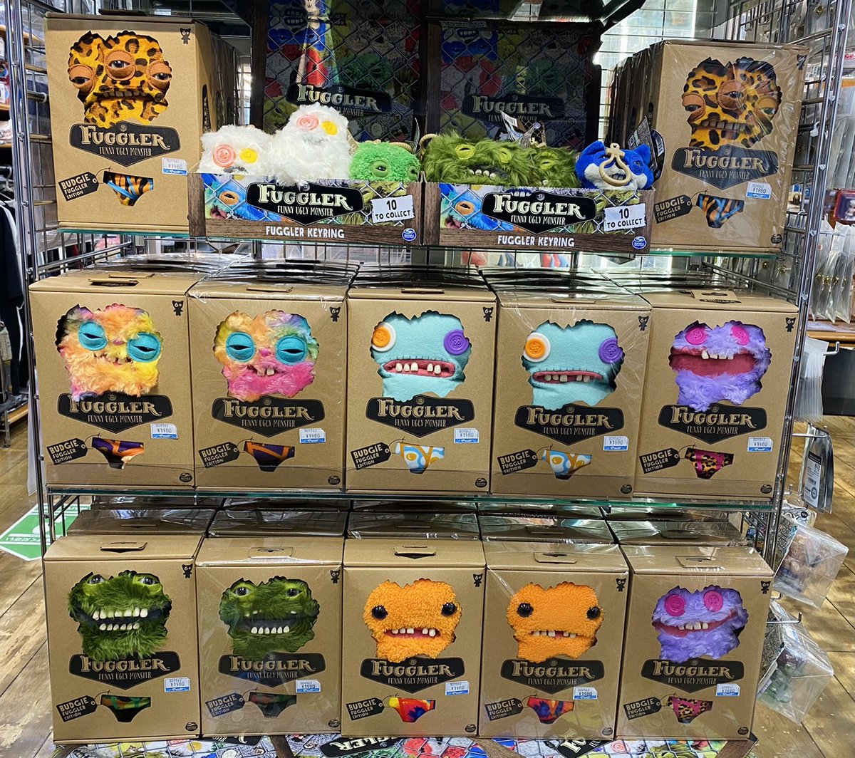 5階売場に新入荷🎵 #FUGGLER モンスター ✓ぬいぐるみ 各1,980円(税込