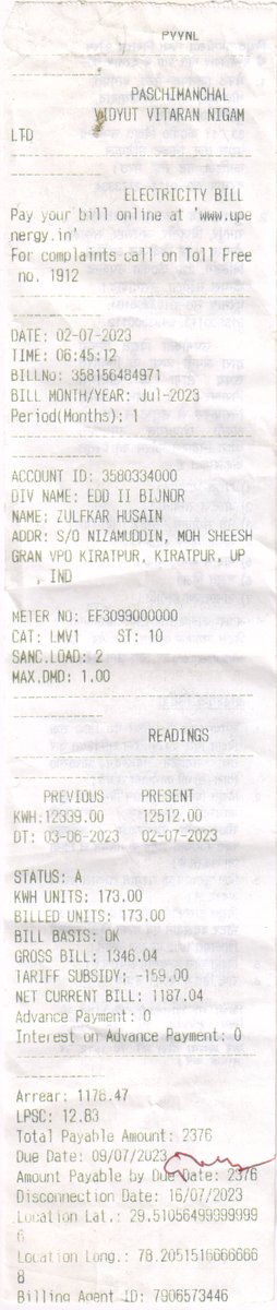 rizu_ali90's tweet photo. I had deposited a bill through CSC on 27-06-2023 which is showing Successful on the website of both CSC and UPPCL but this bill has been arrived and the nearest power station is saying that your bill has not been deposited.
@UPPCLLKO
@UppclChairman
@CSCUttarPradesh
@CSCegov_ https://t.co/6KMzBae6lL