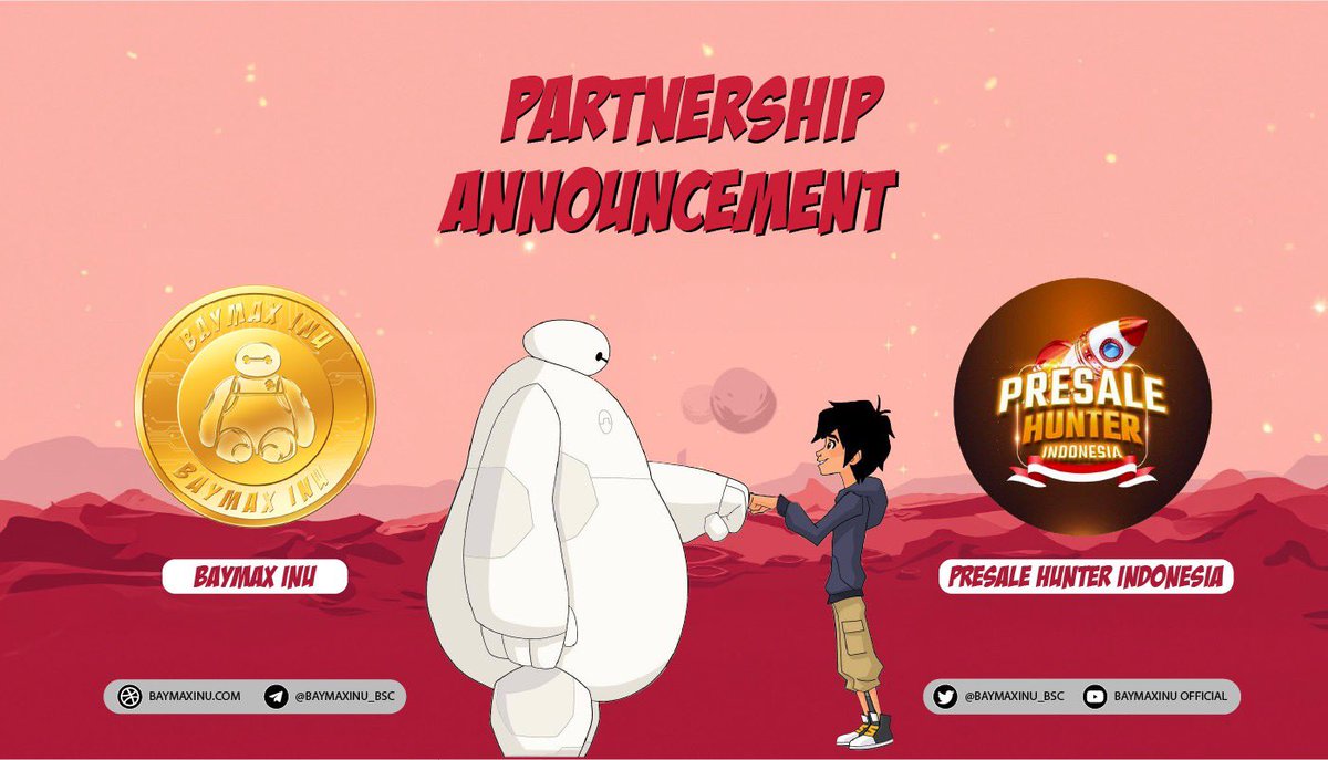 BaymaxInu x PresaleHunterIndonesia

t.me/Presale_Hunter…

Keep support and raid for $BAYMAX

#BAYMAX #BAYMAXINU #NEWMEMESEASON

Website: baymaxinu.com
Telegram: t.me/baymaxinu_bsc