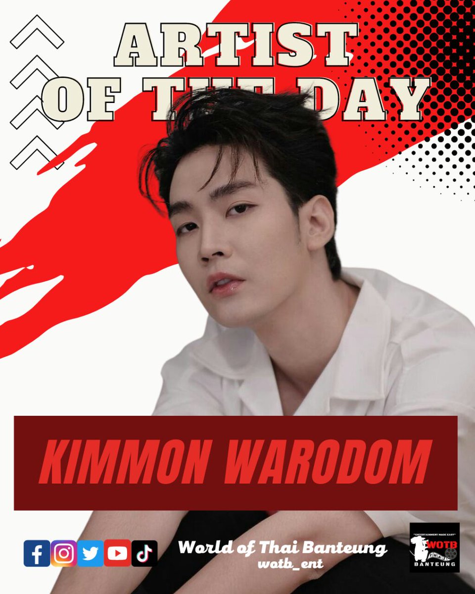 WOTB_Ent's tweet image. [ WOTB ARTIST OF THE DAY ]

 Kimmon Warodom Khemmonta

Birthday: April 1, 1990
Age: 33
Occupation : Actor, Singer
Home town:  Thailand 

Did you know?
- He is a Thai actor, singer and emcee 
- He graduated from Wat Songtham School and later studied in the Faculty of Education of