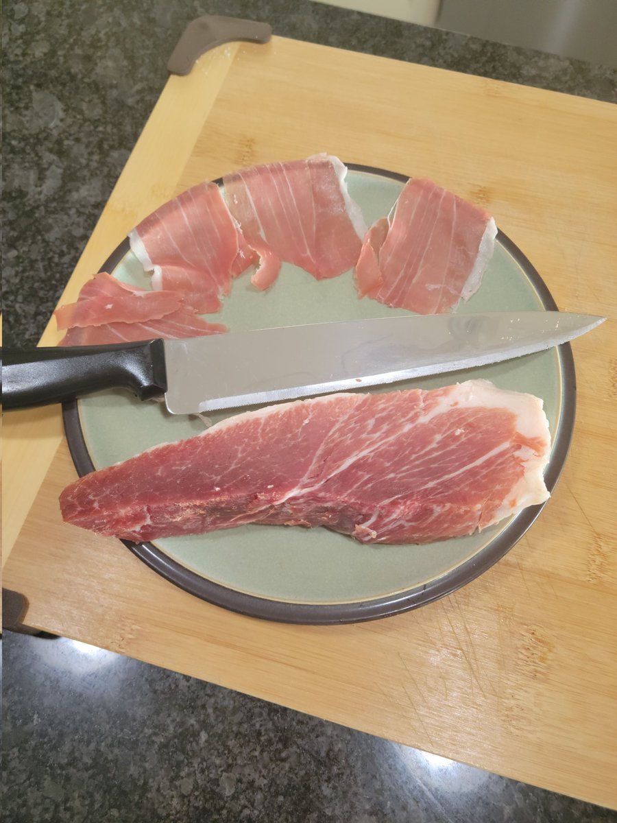schwindt72's tweet image. 30 months later #Tanda pork turned into prosciutto!  @bertcaputo, Darryl T and I constantly amaze our wives! @OntarioPorkNews