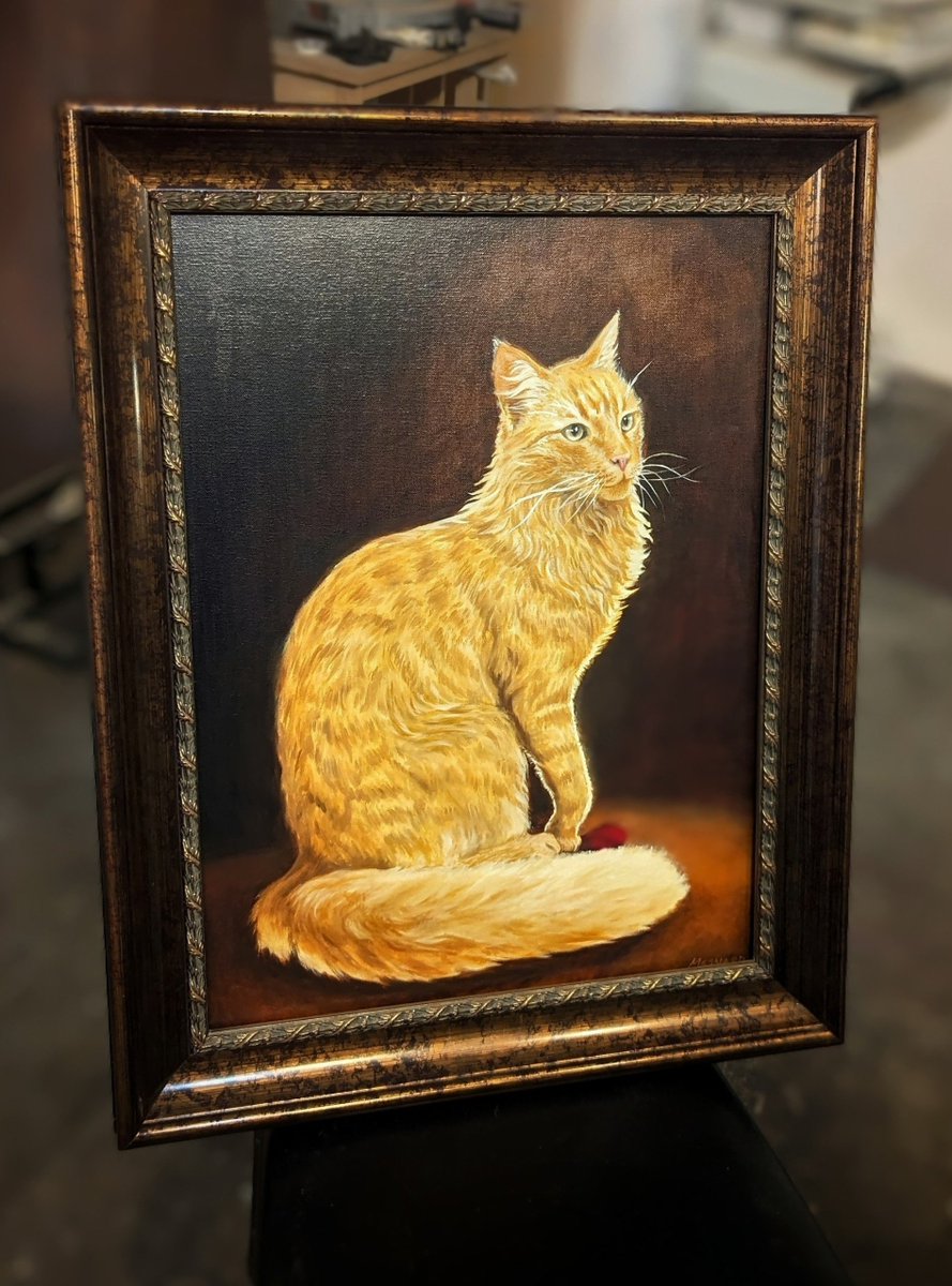 MesnardArt's tweet photo. I painted a cat https://t.co/y5PjiiFQu9