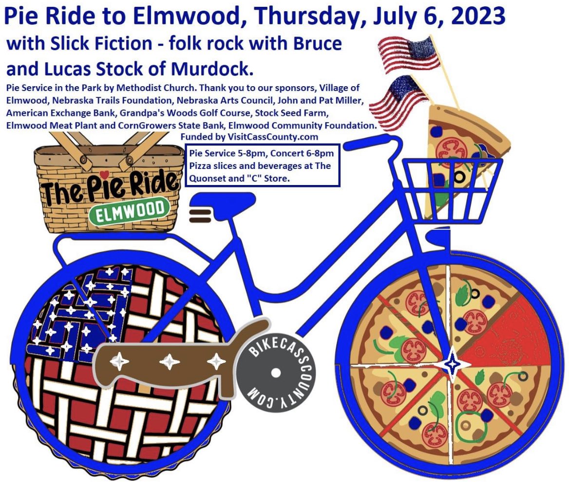 lunarlander's tweet photo. I'll be at the Pie Ride tomorrow from 5pm to 8pm at the park in Elmwood. Come sign the petition to support Nebraska public schools! Bonus: excellent music provided by my talented husband and his band, Slick Fiction. @SOSNebraska https://t.co/6vqlLY9q5E