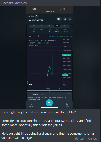 heyya, caesar just called 👀

<a href="/CaesarsCalls/">David Grokenshtein</a> 

#ETH #Biao2