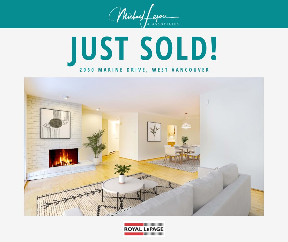 Congrats to our Sellers! ✨🍾🥂 We appreciate the opportunity to serve &amp; thank you for choosing our Team! #realestate #vancouver #westvan #michaelleporeandassociates MichaelLepore.ca