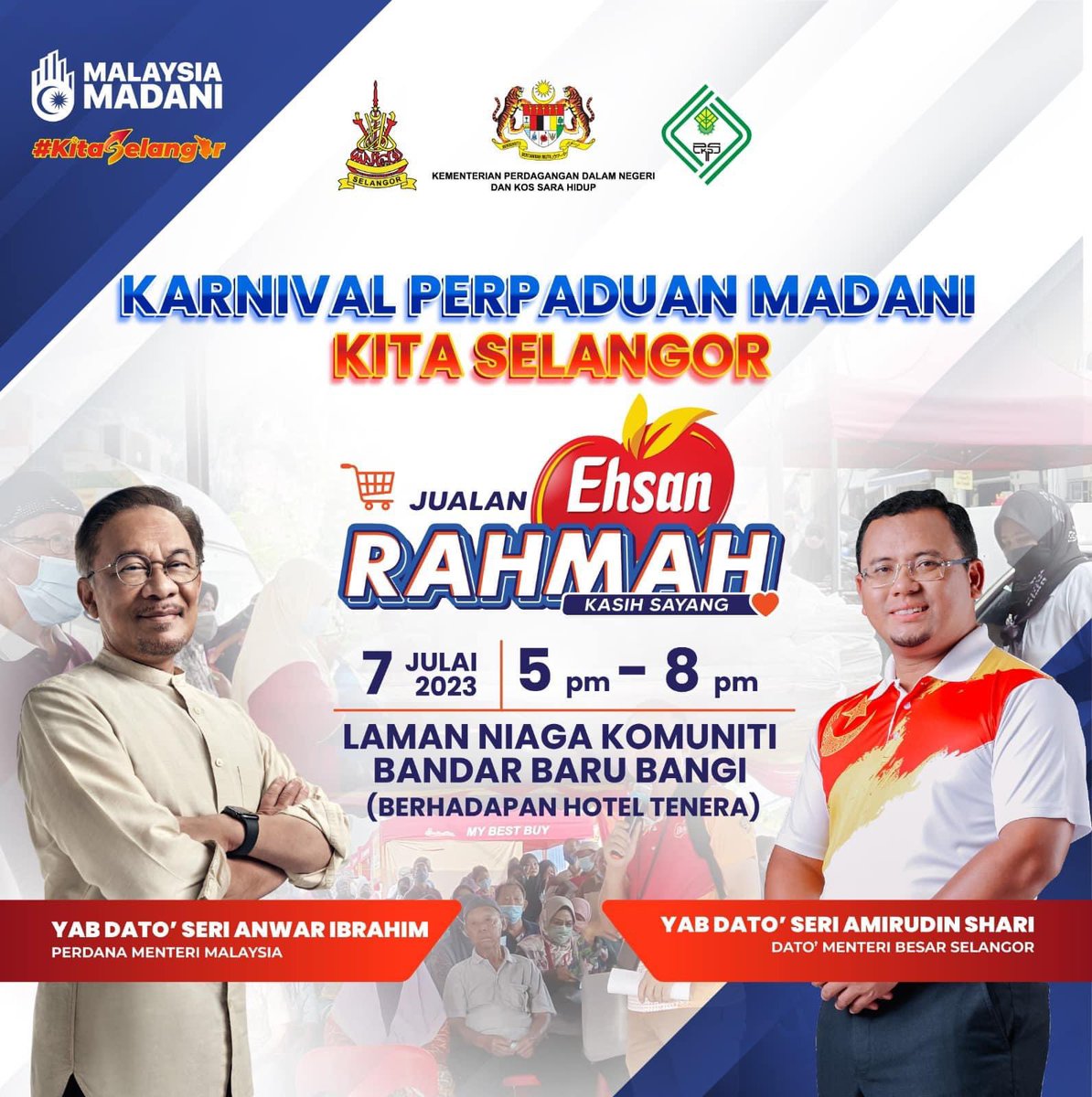 Istimewa sempena Karnival Perpaduan Madani Kita Selangor esok, 7 Julai 2023, kami bawakan kepada anda JER 🚚

Jom kita serbu!

📍g.co/kgs/sF9tHL

#SelangorJER
#KitaSelangor
#DariRakyatUntukRakyat