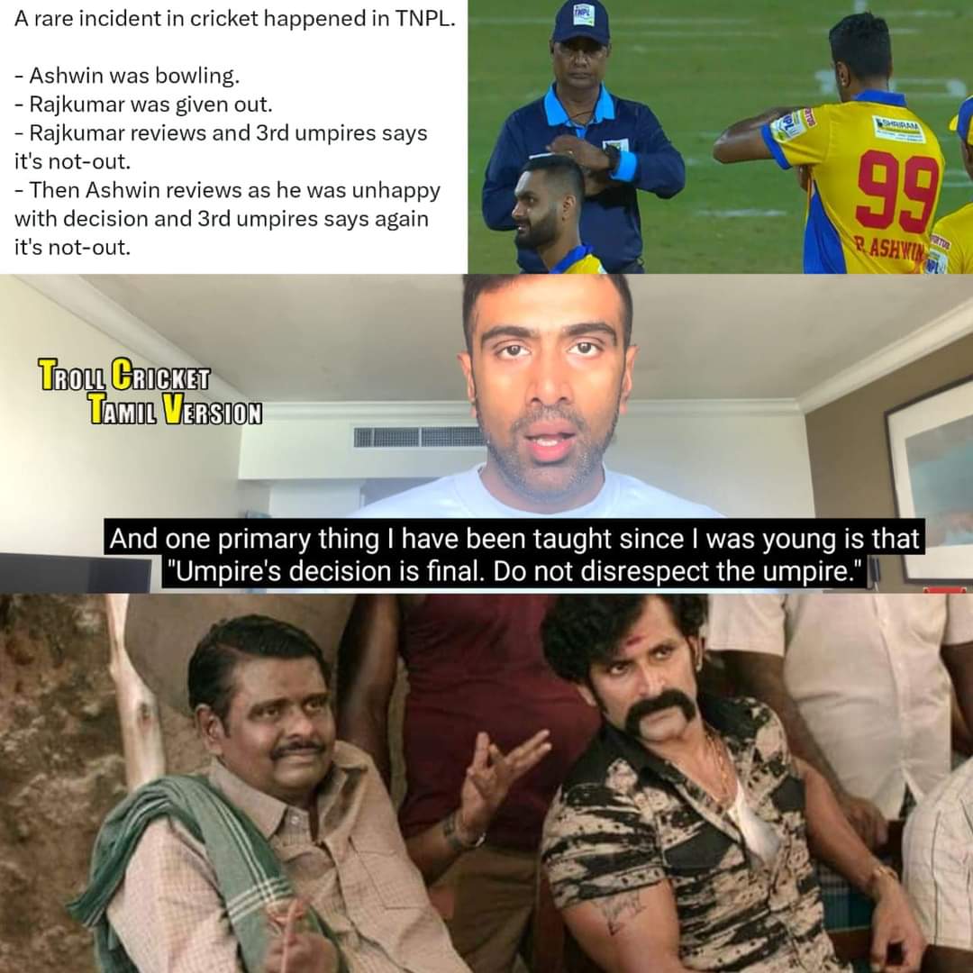 imjohnysam's tweet photo. Tell about this Ashwin please https://t.co/9MVTXwswti