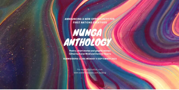 Submissions for the Nunga Anthology open tomorrow!!! Co-edited by Dominic Guerra &amp; me, to be published by Wakefield Press. We're looking for poetry, short stories &amp; graphic stories. This will showcase SA mob, but this project also has no borders. Details > wakefieldpress.com.au/pages.php?page…