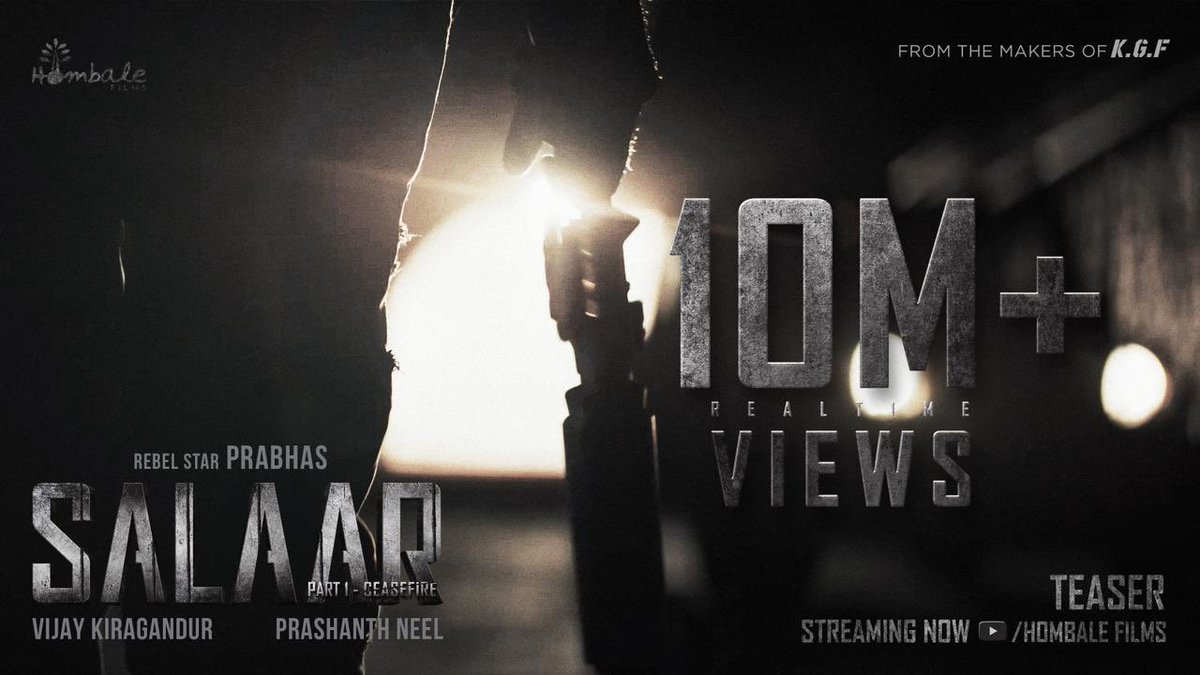 #SalaarTeaser sets the internet ablaze 🔥

▶️ youtu.be/bUR_FKt7Iso

#SalaarCeaseFire #Salaar 

#Prabhas #PrashanthNeel  <a href="/shrutihaasan/">shruti haasan</a> <a href="/hombalefilms/">Hombale Films</a> #VijayKiragandur <a href="/IamJagguBhai/">Jaggu Bhai</a> <a href="/sriyareddy/">Sriya Reddy</a> <a href="/bhuvangowda84/">Bhuvan Gowda</a> <a href="/RaviBasrur/">Ravi Basrur</a> <a href="/shivakumarart/">shivakumar</a> @vchalapathi_art <a href="/anbariv/">AnbAriv</a> <a href="/SalaarTheSaga/">Salaar</a>