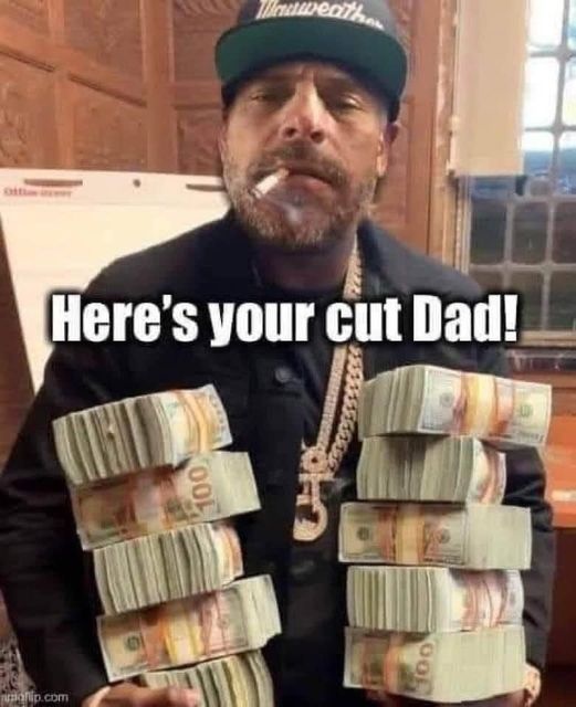 stiletoprincess's tweet photo. Hunter &amp; the family of grifters became millionaires... https://t.co/UJENLENNmU