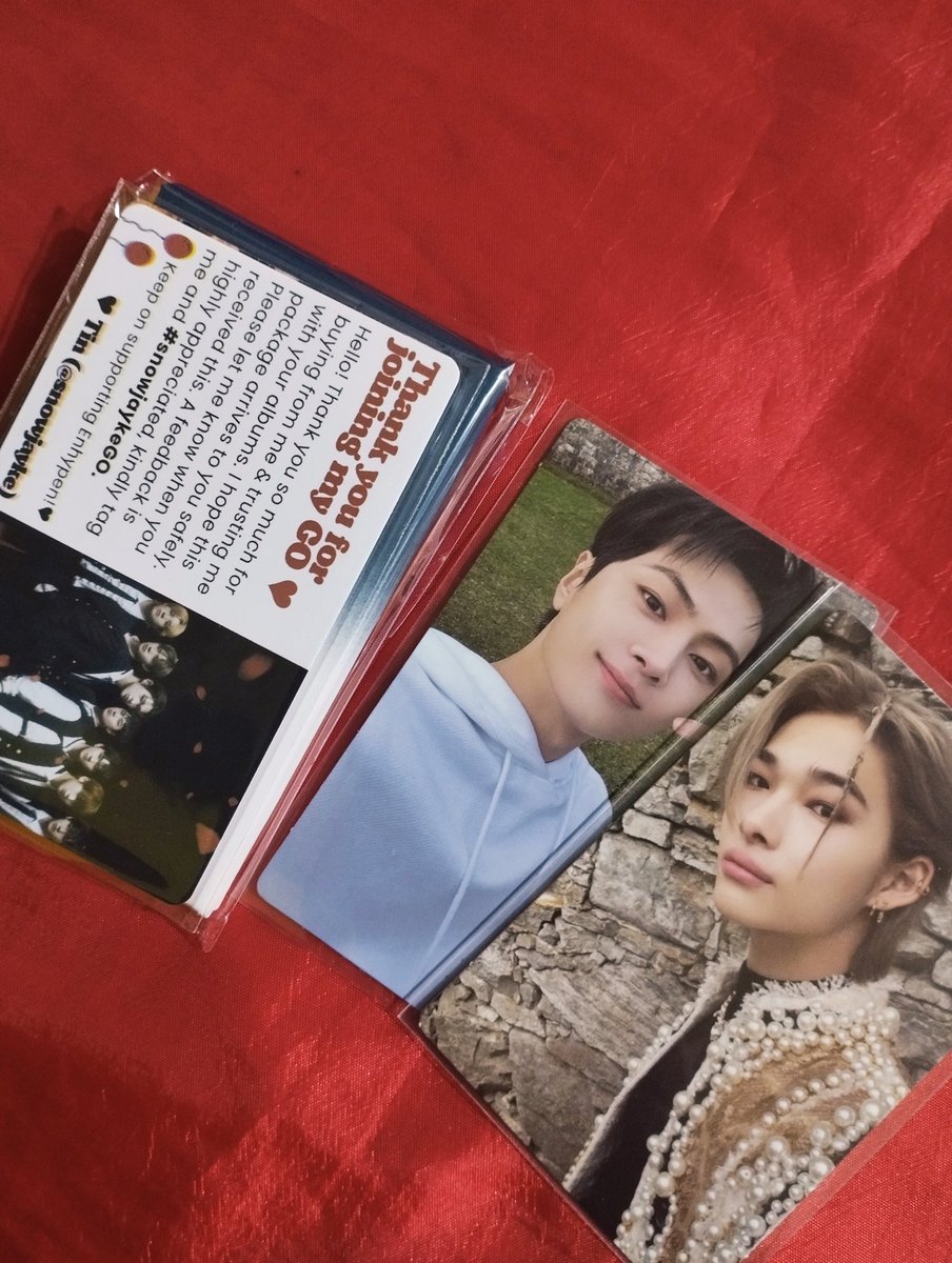 ssdycart_'s tweet photo. π¬ β #ssdymails
from: @snowjayke β‘ thank you so much po ! #fromsnowjayke
~ db weverse ver finally arrived to me safely >< thank u for the smooth transaction ! https://t.co/5ClnDAYuk6