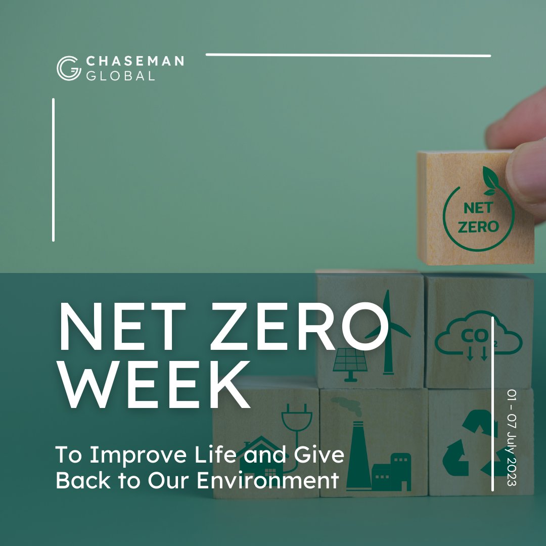 At Chaseman Global, we're proud to partner with visionary innovators and businesses on their path to achieve net zero emissions. 

Together, we're driving sustainable transformations and shaping a greener tomorrow. 🌍

#NetZeroWeek #SustainabilityPartnerships #LifeSciences