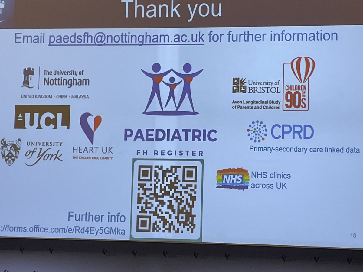 Reviving the Paediatric Register

Initial recruitment &amp; clinical data via the register and where HCP’s can find out more. 

 #hukconf #lipids