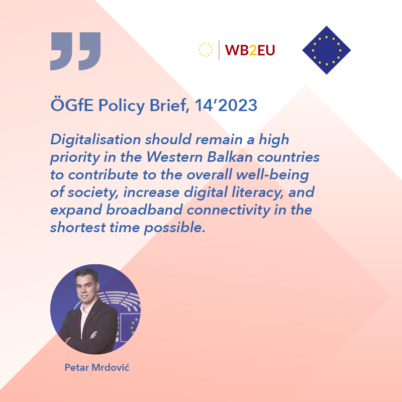 oegfe's tweet photo. Digitalisation offers immense opportunities for the Western Balkans.
@MrdovicPetar analyses the role of digital transformation, the problems and shortcomings in implementation, but also the opportunities for the region
👉 https://t.co/2qr6YjZbwv
#WB2EU https://t.co/GvYMZiHnxz